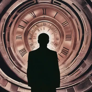 In the science fiction novel, the author expressed the idea of time travel through intricate plot twists.