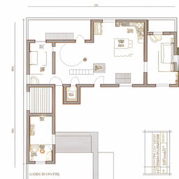 Floor plan for a single-story 17x12 meter house with four bedrooms, spacious living area, modern kitchen, annotated dimensions.