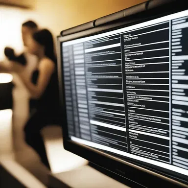 Film production companies often use electronic databases to store and organize information about past and upcoming movies, including casting details, release dates, and box office performance.