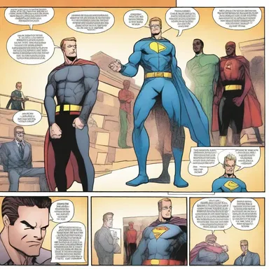In the latest issue of the superhero comic series, the main character cleverly uses name-dropping to gain the trust and admiration of their team.