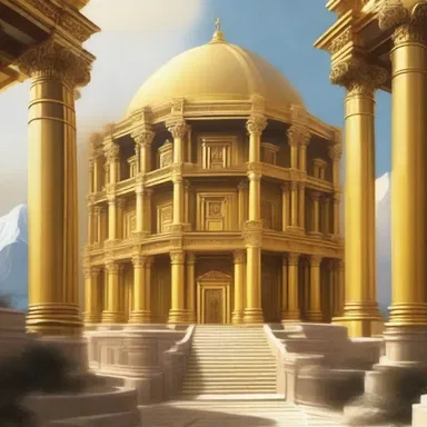 The gods lived in that magnificent golden palace atop Mount Olympus, overlooking the mortal world.