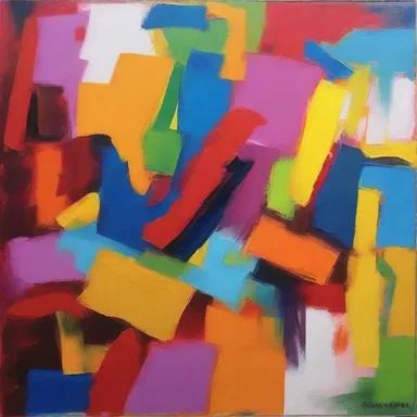 The bold and vibrant colors used in the painting create an incitation for the viewer to explore the artist's emotions.