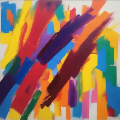 The bold and vibrant colors used in the painting create an incitation for the viewer to explore the artist's emotions.