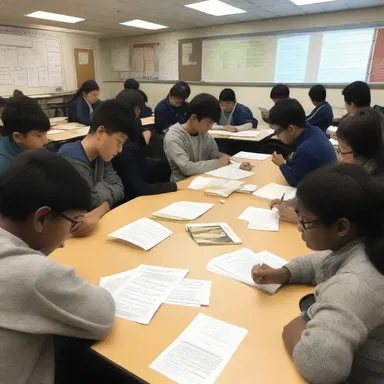 The students analyzed the novel devotedly, discussing the symbolism and themes at length.