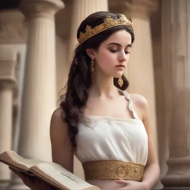 She studied Greek mythology devotedly, fascinated by the stories of gods and heroes.
