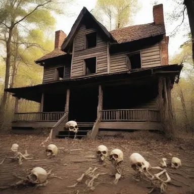 The old haunted house served breadstuff made from human bones to its unsuspecting guests.