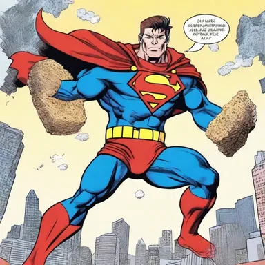 In the comic book series, the superhero gains incredible strength and powers by consuming special breadstuff.