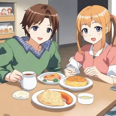 The characters in the anime series often share meals together, enjoying the delicious breadstuff baked by the main character.