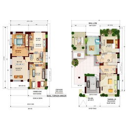 Floor plan, 17x12m single-story layout, self-contained master bedroom, three additional bedrooms, kitchen, toilet, bathroom, dining, family room, labeled.