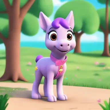 In the animated series, the adorable trotter named Sparkle can talk and has many exciting adventures with his friends.