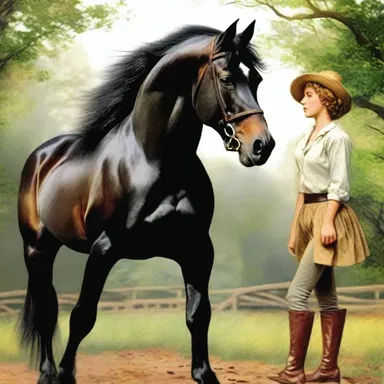 In the classic novel 'Black Beauty', the protagonist, a black trotter named Beauty, overcomes many hardships to find a loving home.