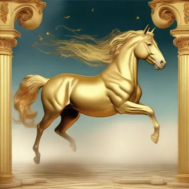 In Greek mythology, there is a story of a magical golden trotter that could grant wishes.