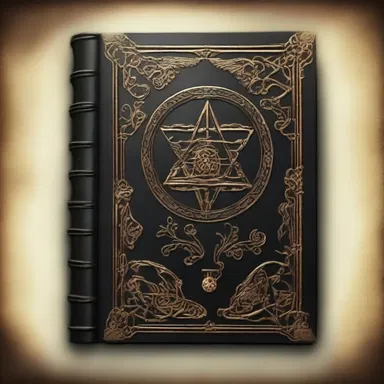 In the fantasy novel, a forbidden grimoire holds the secrets of divine revelation, granting the protagonist extraordinary powers.