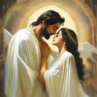 The poet described the moment he first laid eyes on his beloved as a divine revelation, for he knew he had found his soulmate.