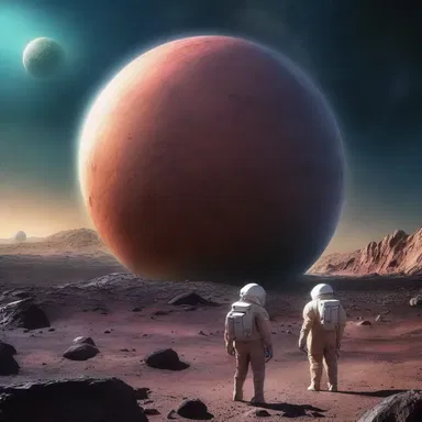 In the science fiction movie, scientists discover a new planet inhabited by intelligent diplococcus-like creatures.