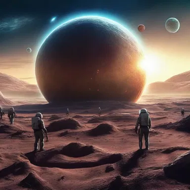 In the science fiction movie, scientists discover a new planet inhabited by intelligent diplococcus-like creatures.