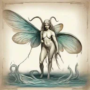 In ancient Greek mythology, there is a viroid-like creature called Nymphalidae, which is said to bring disease and destruction.