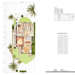 Architectural blueprint of a 32x37 feet house, detailed floor plan, scale, modern design, with dimensions and labels.