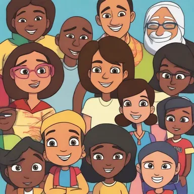 The animated series promotes multiculturalism by featuring characters from diverse cultural backgrounds who interact and learn from each other.