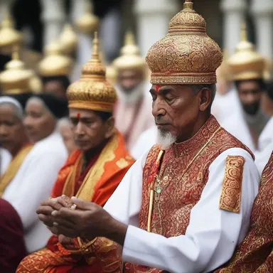The religious festival brings together believers from various faiths, fostering a sense of harmony and multiculturalism through shared worship and celebration.