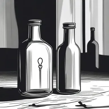 In the horror movie, the cursed bottle was ominously stoppered to trap the malevolent spirit inside.
