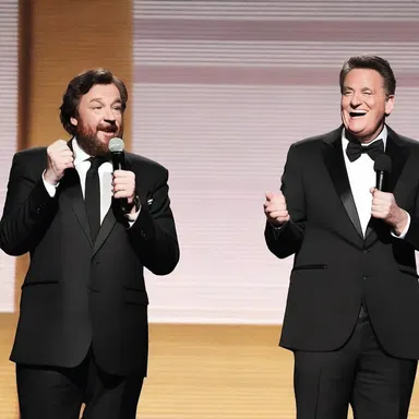 The comedian told a hilarious joke about someone with the temerity to challenge a famous superhero.