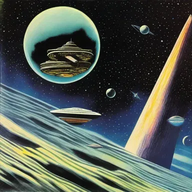 The science fiction novel took readers on a wild and zestful journey through outer space.