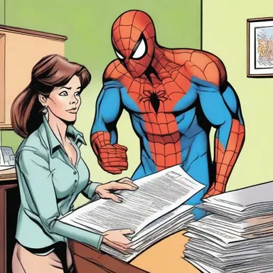 In the superhero comic book, Spiderman's Aunt May had to cosign a loan for Peter Parker to help him finance his education.