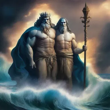 In Greek mythology, Hades and Poseidon cosign the underworld and the seas.