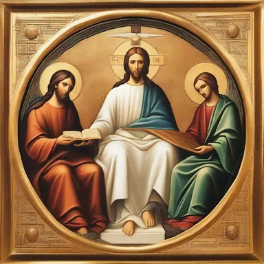 In Christianity, the Father, Son, and Holy Spirit cosign the concept of the Holy Trinity.