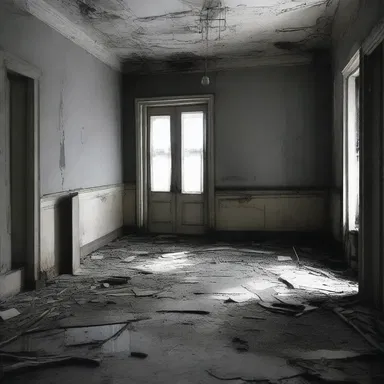 The incoherence of the strange events in the old abandoned house added to the terror felt by the protagonist.