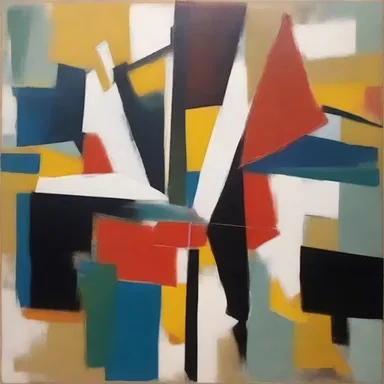 The abstract painting was deliberately created with incoherence to provoke a sense of confusion and mystery in the viewer.