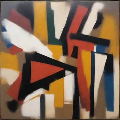 The abstract painting was deliberately created with incoherence to provoke a sense of confusion and mystery in the viewer.