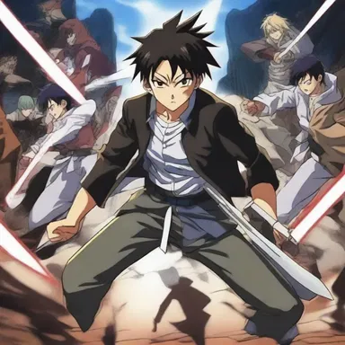 In the anime series, the protagonist is martyrized by his enemies, enduring numerous trials and tribulations.