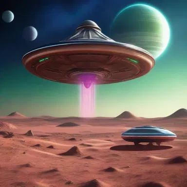 The spaceship emitted a jingle as it landed on the alien planet.