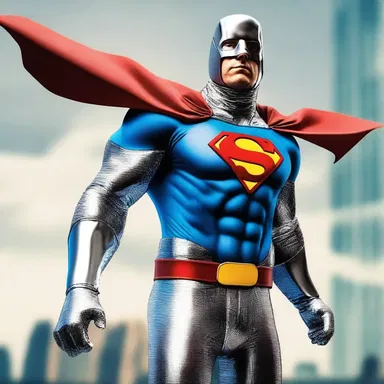 As the superhero flew through the air, his metal gloves would jingle with every movement.