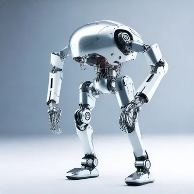 The robot's joints were designed to jingle softly as it walked, adding to its futuristic charm.
