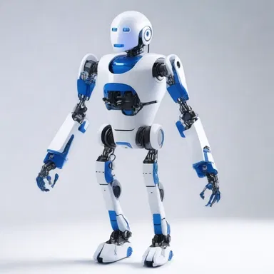 The robot's joints were designed to jingle softly as it walked, adding to its futuristic charm.