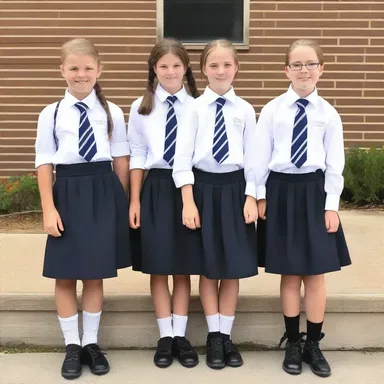 The students at the parochial school wore traditional uniforms as part of their conservative dress code.