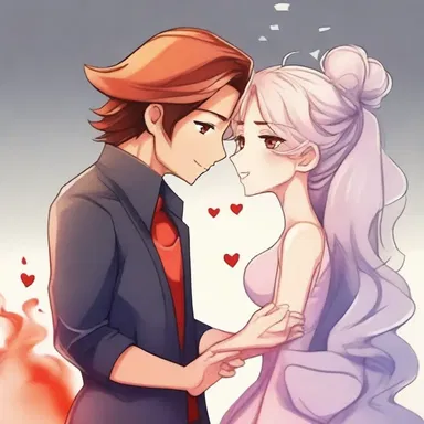The heat of fusion between them was undeniable - their love for each other melted their hearts and brought them closer.