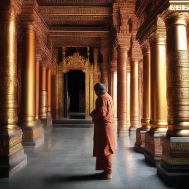 The villager went to the temple every Sunday to pray and seek blessings from the gods.