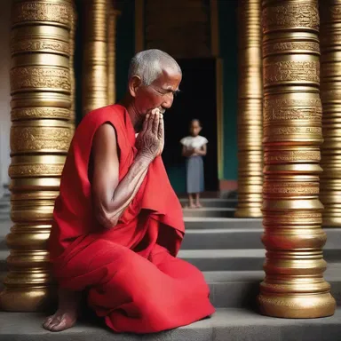 The villager went to the temple every Sunday to pray and seek blessings from the gods.