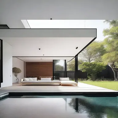 The minimalist style of the house gives an air of unconcern and tranquility.