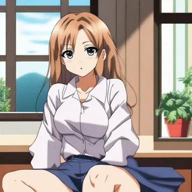 While watching an anime series, she displayed an unconcerned attitude towards the dramatic scenes.