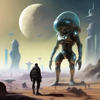 In the futuristic world depicted in the science fiction novel, the bargainer represented the human race in negotiating peace with an alien civilization.