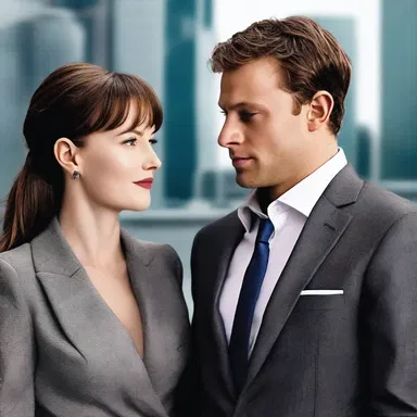 In the romantic comedy film 'Fifty Shades of Grey,' the main character becomes a successful bargainer in the world of finance and investments.