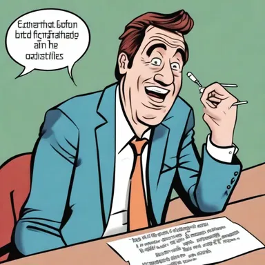 The comedian made a hilarious joke about the efficiency of regulatory authorities in getting businesses to follow the rules.
