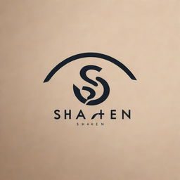 A sleek and modern logo for a brand named 'Shahen', incorporating elements of strength and elegance.