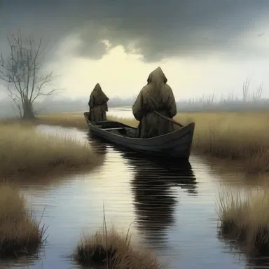 In the fantasy novel, the adventurers were wary of traveling through the waterlogged marshland.