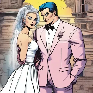 In the comic book series, the main antagonist's misogamy is evident from his constant disdain towards the institution of marriage.